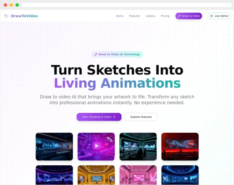 DrawtoVideo AI官网截图