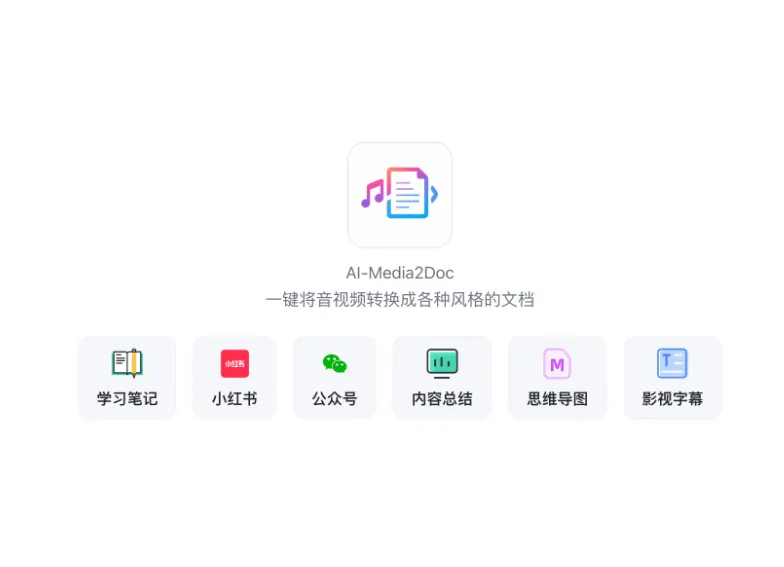 AI-Media2Doc：开源AI音视频转文档工具，多风格输出与隐私保护一体化
