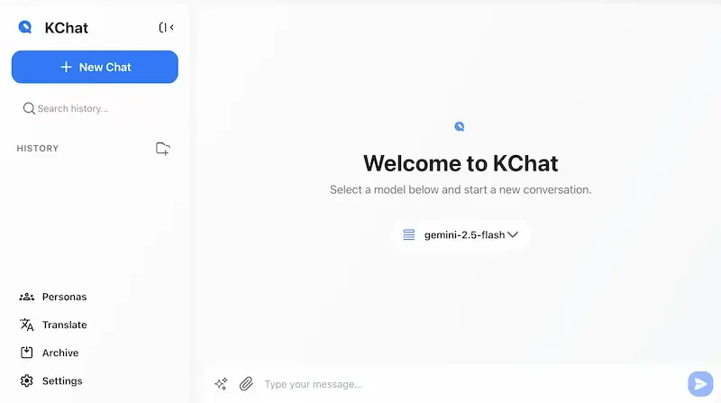KChat:开源AI聊天应用,玻璃态界面与本地化数据存储双加持 KChat:开源AI聊天应用,玻璃态界面与本地化数据存储双加持