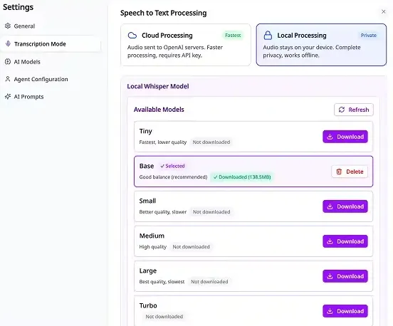OpenWhispr(开源AI语音转文字工具)