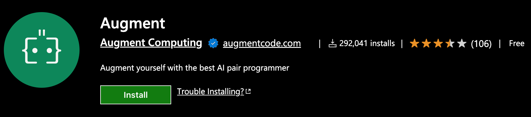 AI编程工具(Augment Code)下载、安装及使用图文教程