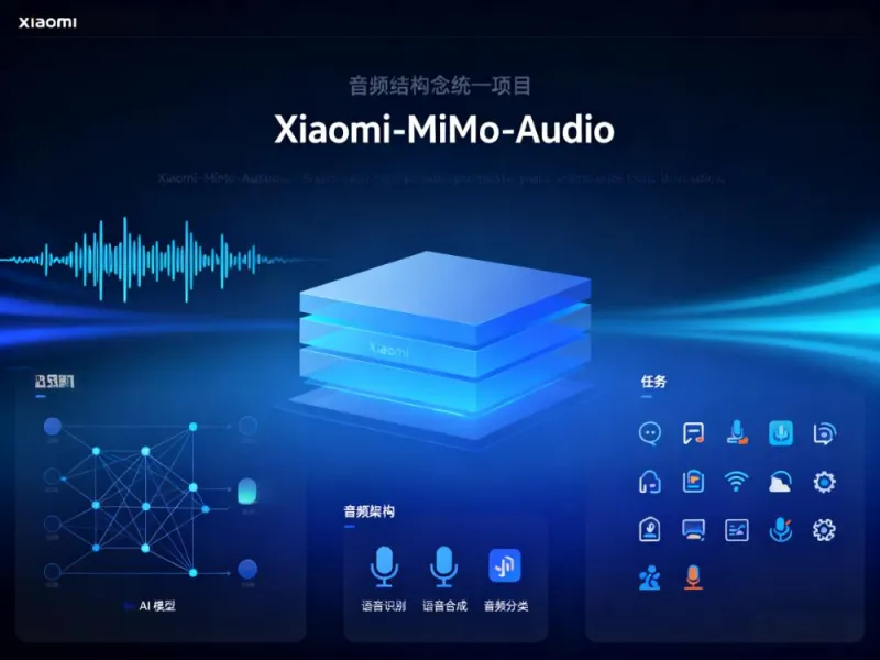 MiMo-Audio：小米公司开源的多功能AI音频处理模型