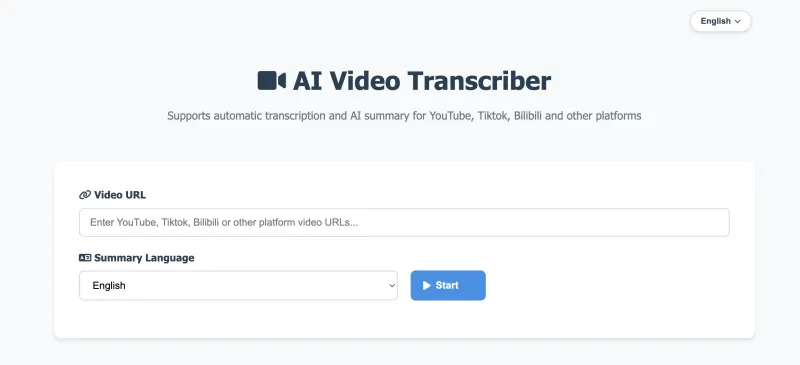 AI Video Transcriber：基于 AI 的视频语音转录与智能摘要工具