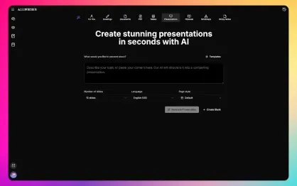 Presentation-AI：开源 AI PPT 生成工具，快速制作精美演示文稿