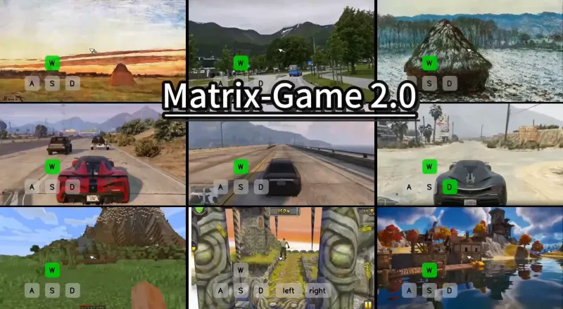 Matrix-Game：昆仑万维(Skywork AI)开源的世界模型框架，支持实时长视频生成与交互式场景建模