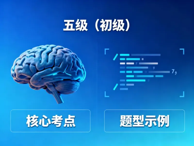 人工智能训练师考试大纲解析：五级（初级）核心考点与题型示例