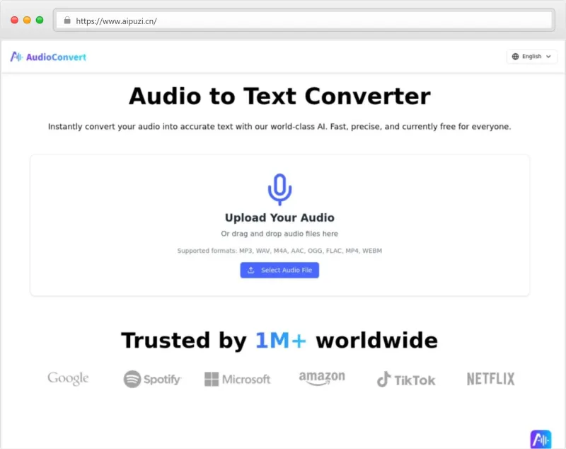 AudioConvert.ai官网截图