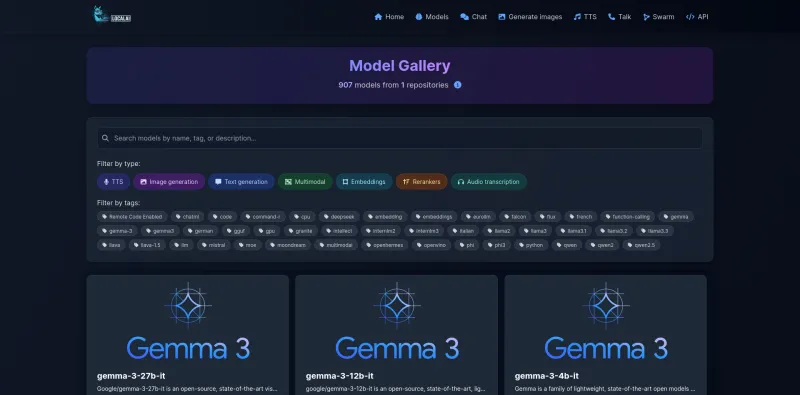 LocalAI(AI本地化推理与多模态生成工具)