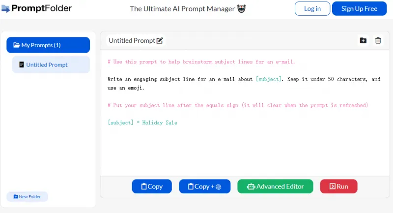 PromptFolder PromptFolder