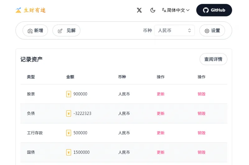生财有迹(Wealth Tracker)：开源个人资产分析工具，AI赋能财务洞察与安全管理
