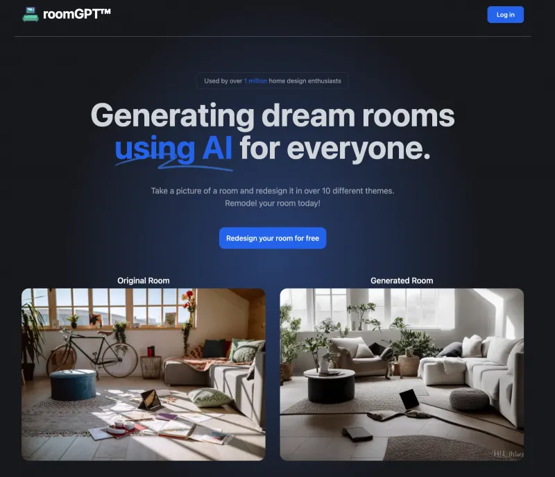RoomGPT:开源AI房间设计工具,上传照片一键生成梦想空间变体 RoomGPT:开源AI房间设计工具,上传照片一键生成梦想空间变体