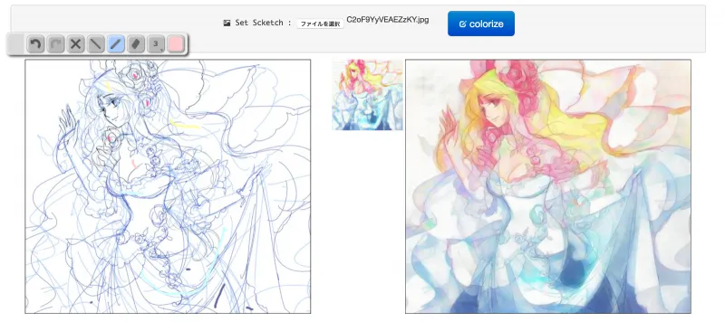 PaintsChainer：基于Chainer的开源线稿半自动上色工具，CNN驱动高效色彩填充