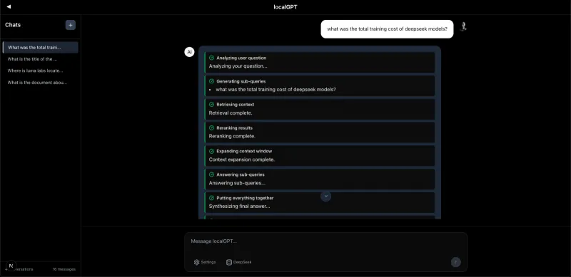 LocalGPT:开源本地AI文档问答工具,融合混合搜索与多模态RAG能力 LocalGPT:开源本地AI文档问答工具,融合混合搜索与多模态RAG能力