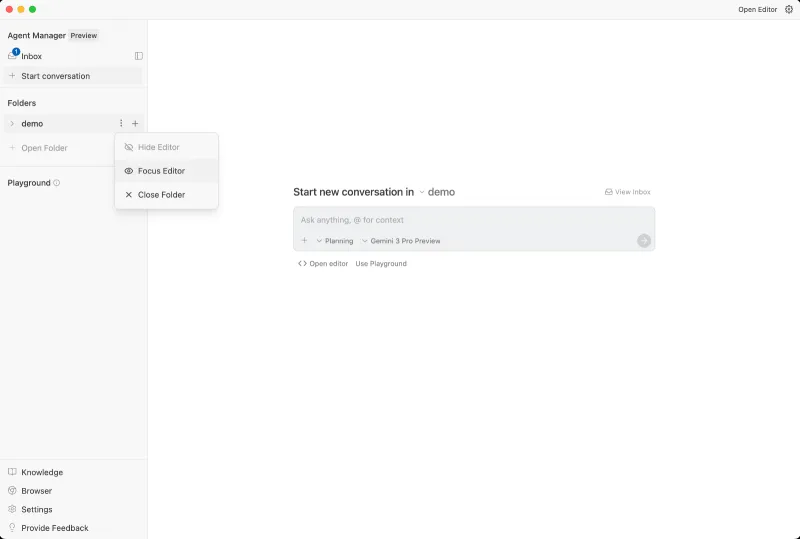 Antigravity(Google推出的AI智能编程开发环境) Antigravity(Google推出的AI智能编程开发环境)
