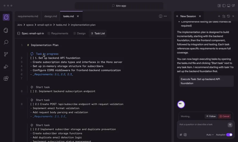 Amazon内部力推自研AI编程工具Kiro,逐步收紧第三方服务支持 Amazon内部力推自研AI编程工具Kiro,逐步收紧第三方服务支持