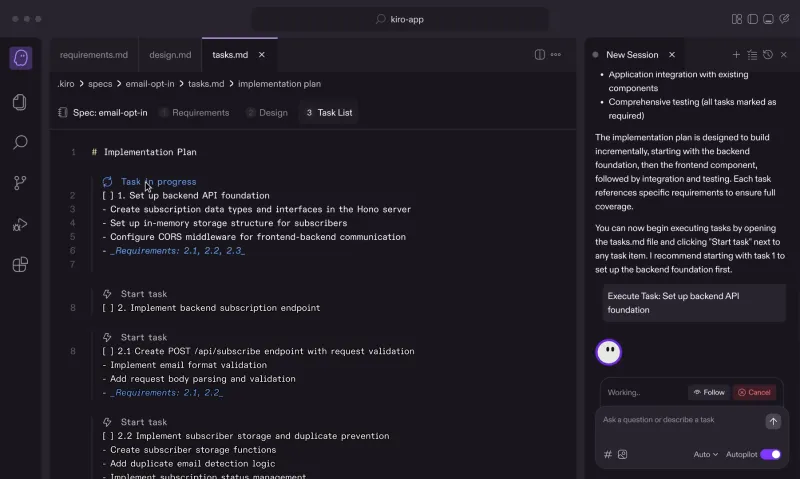 Kiro(Amazon推出的AI编程工具) Kiro(Amazon推出的AI编程工具)