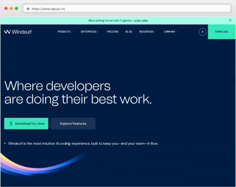 Windsurf官网截图