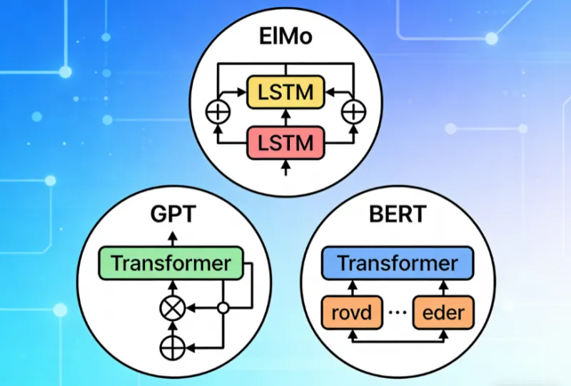 BERT 与 ELMo、GPT 有何不同?三大语言模型对比分析 BERT 与 ELMo、GPT 有何不同?三大语言模型对比分析