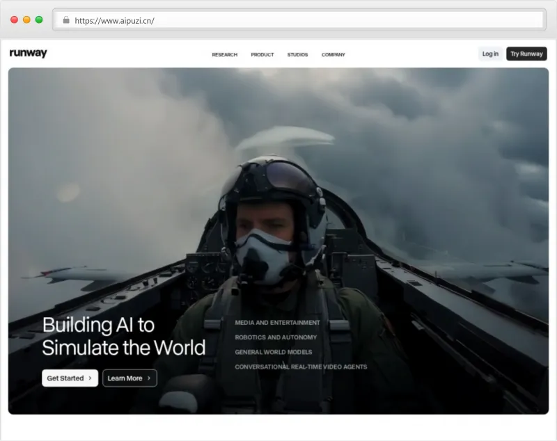 Runway官网截图