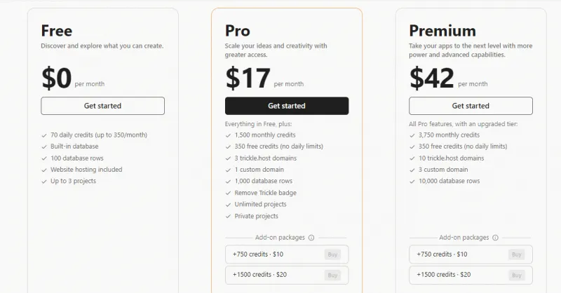 Trickle：AI驱动的一键式网页与应用生成平台