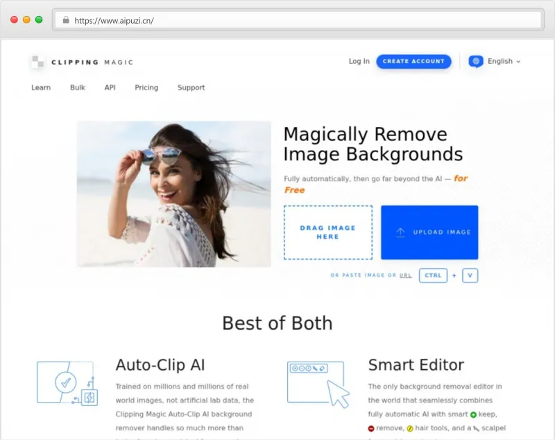 ClippingMagic官网截图
