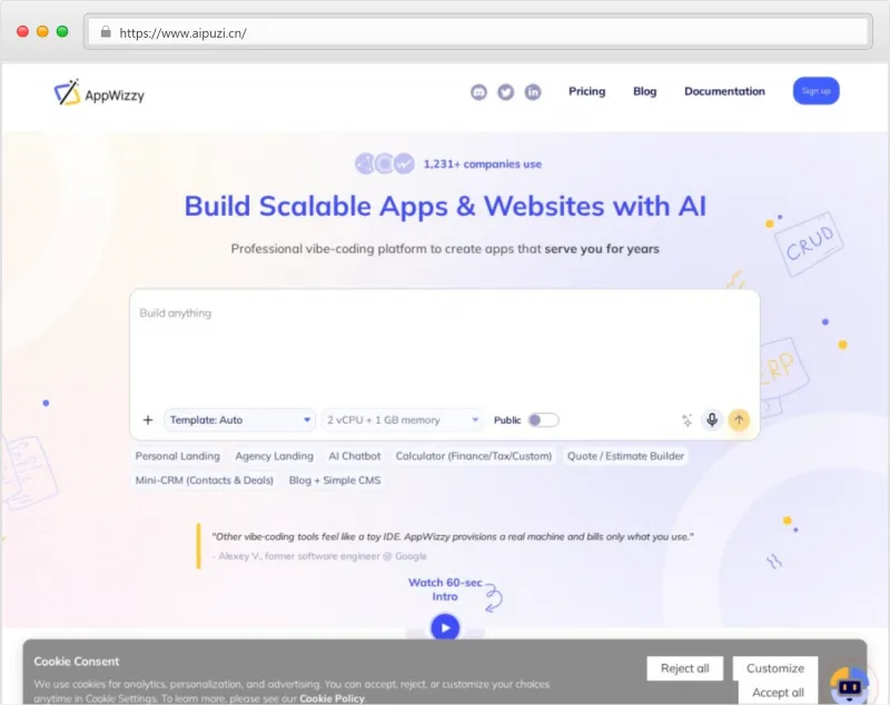 AppWizzy官网截图
