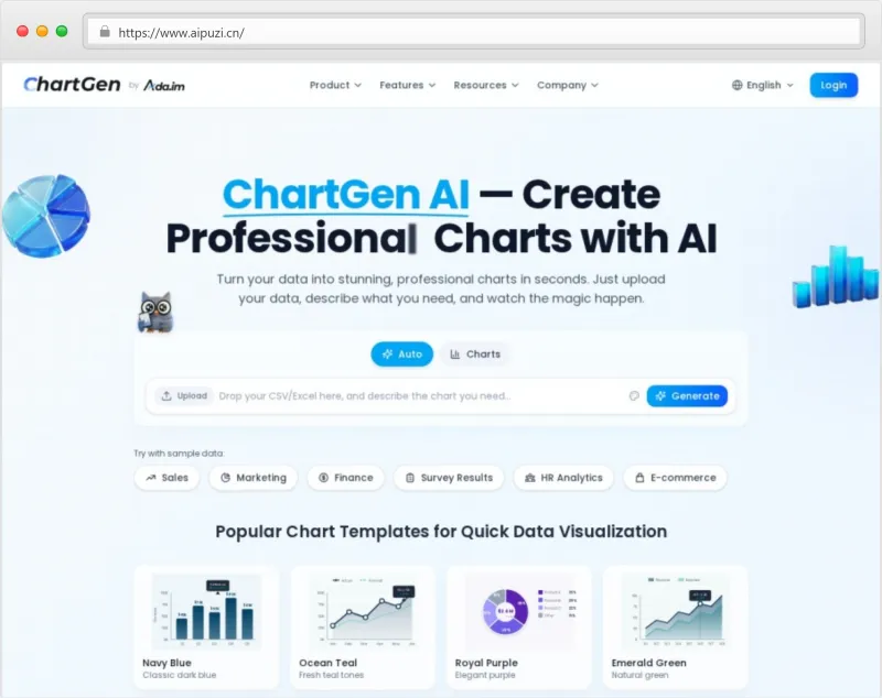 ChartGen AI官网截图
