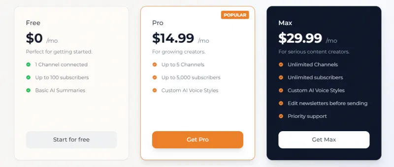 Tubeletter：AI驱动的YouTube视频转个性化邮件简报工具