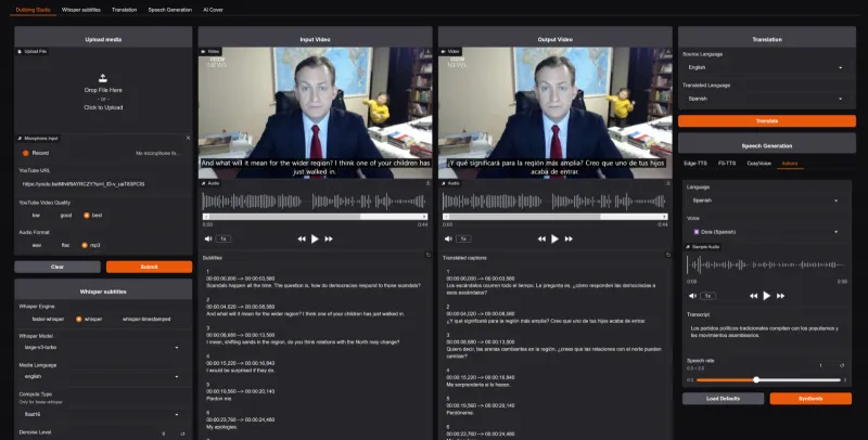 Voice-Pro：轻量型开源语音工具集，集成识别、克隆与多语言配音