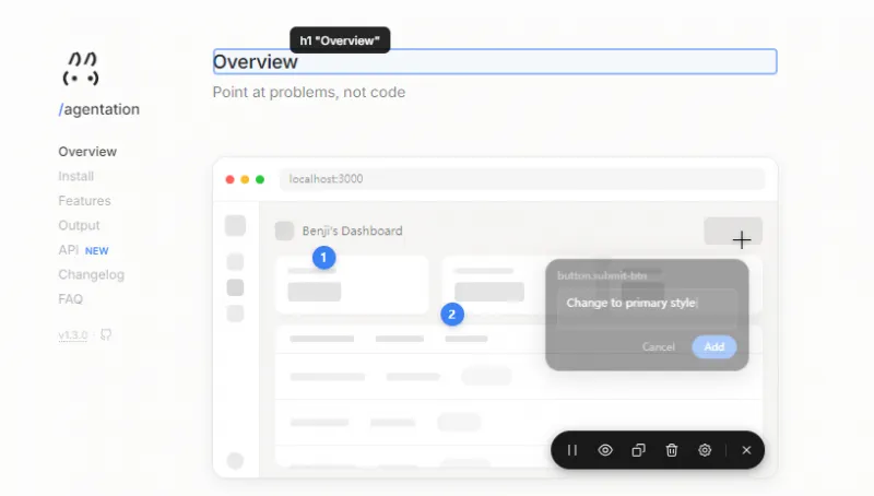 Agentation:React前端视觉标注工具,精准传递页面元素给AI编程助手 Agentation:React前端视觉标注工具,精准传递页面元素给AI编程助手