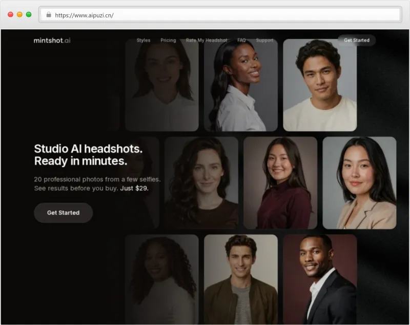 Mintshot AI官网截图