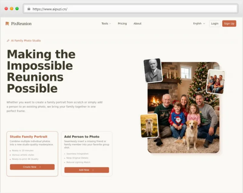 PixReunion官网截图