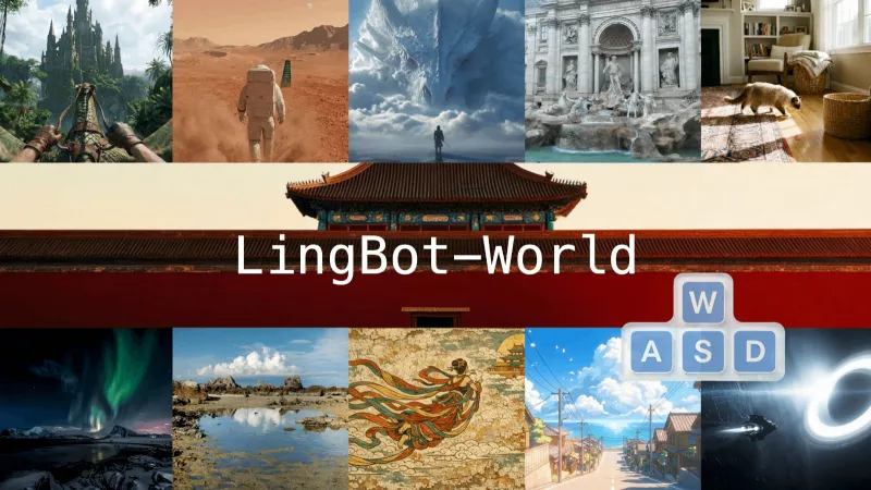 LingBot-World：蚂蚁灵波开源的AI世界模拟器，支持多场景交互与视频生成