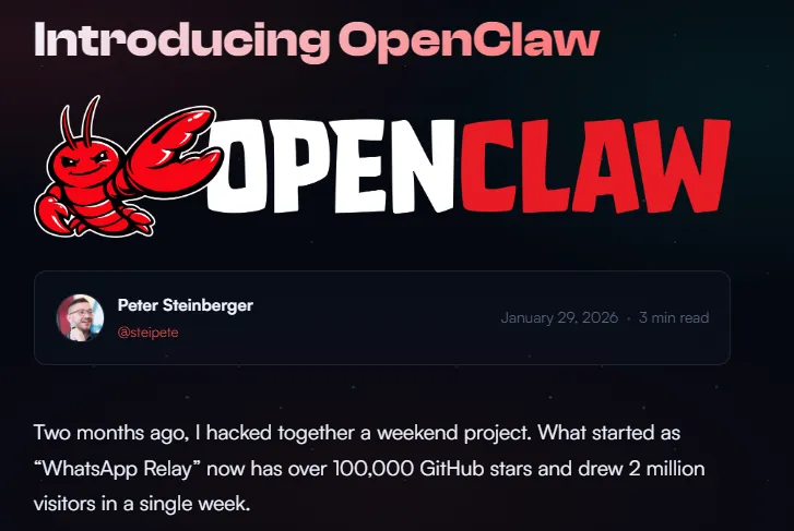 ClawdBot 正式更名为 OpenClaw：聚焦开源、安全与跨平台智能代理演进