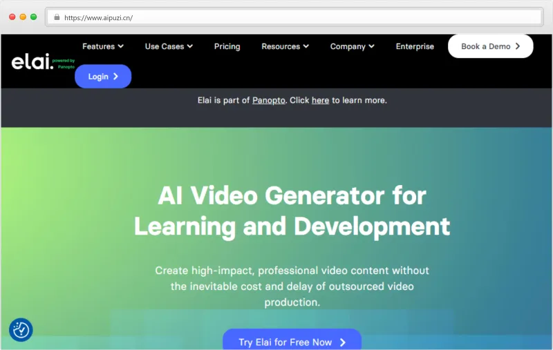 Elai.io官网截图