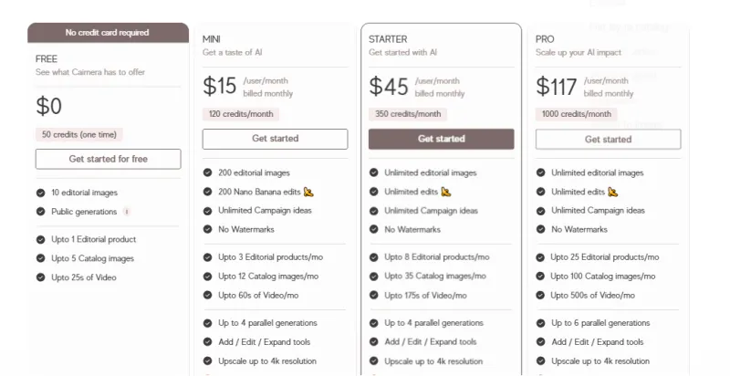 Caimera AI：专为时尚电商打造的AI模特摄影与内容生成平台