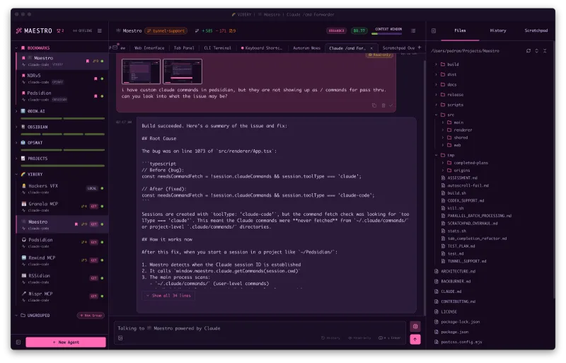 Maestro：开源 AI 代理编排指挥中心，多任务并行与无人值守自动化工具