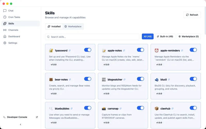 ClawX(跨平台AI智能代理桌面应用)