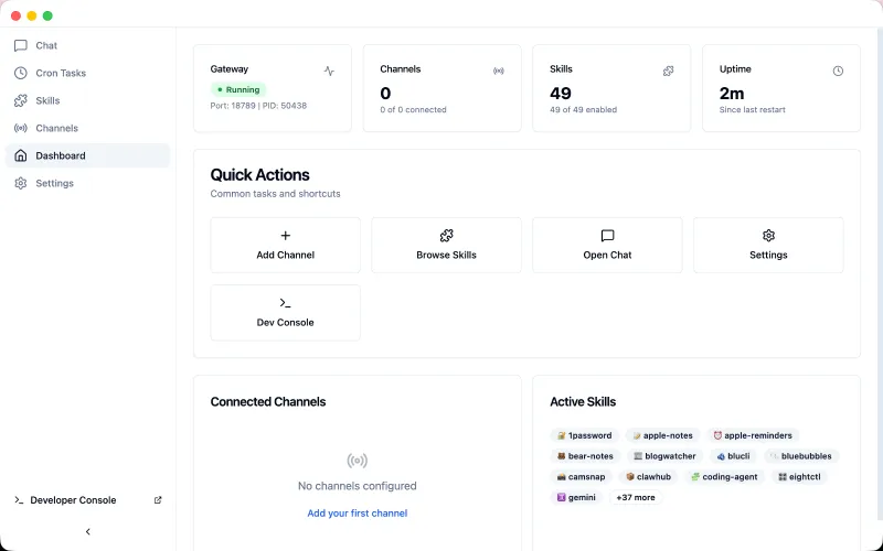 ClawX(跨平台AI智能代理桌面应用)