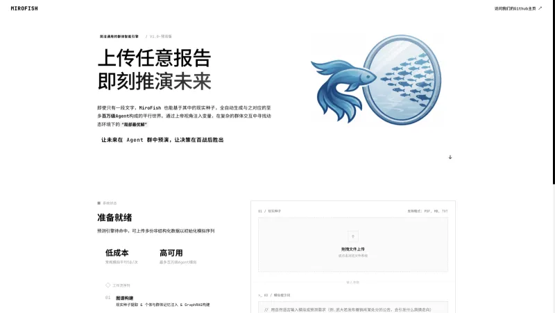 MiroFish：开源多智能体预测引擎，构建平行数字世界精准推演万物