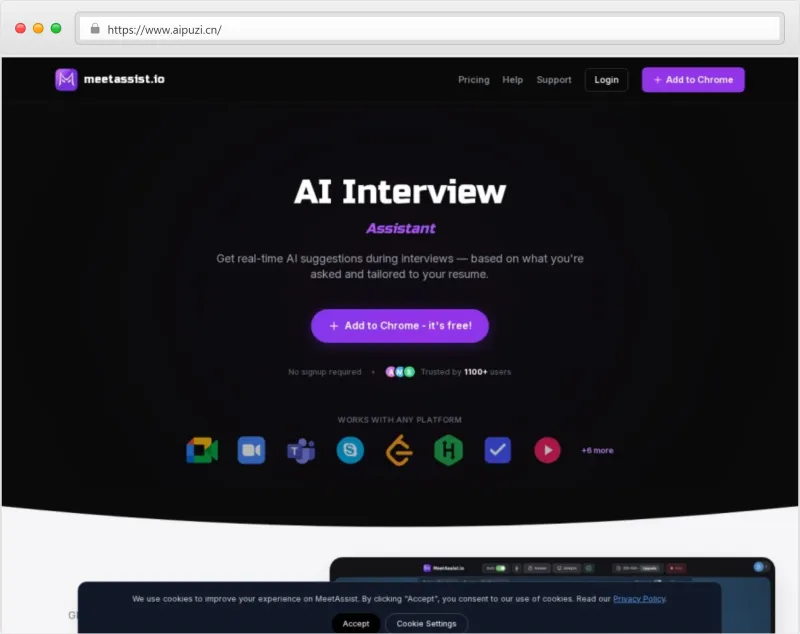 MeetAssist官网截图