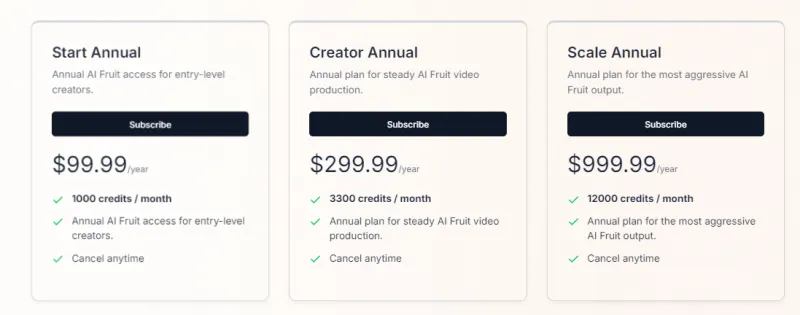 AI Fruit：AI驱动的拟人化水果及蔬菜视频生成器