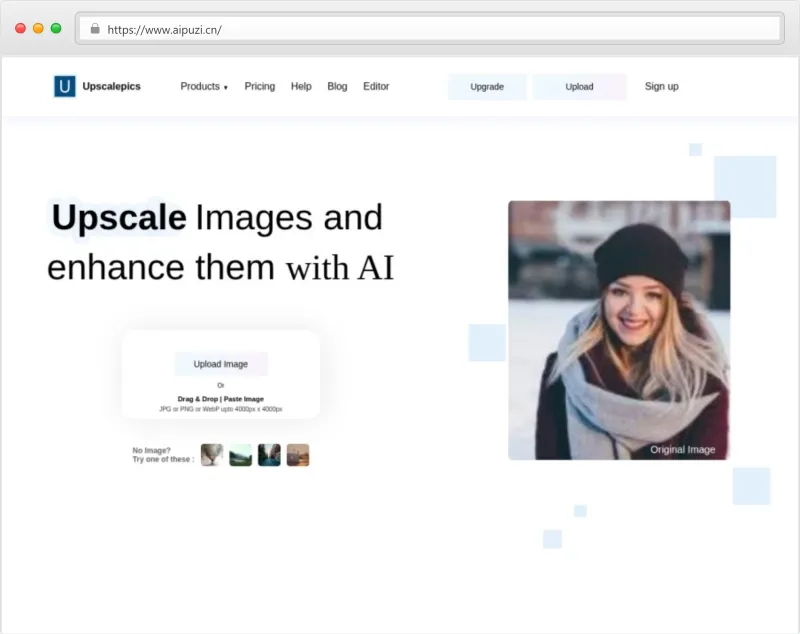Upscalepics官网截图