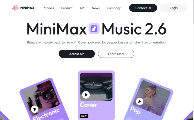 MiniMax Music 2.6:MiniMax 推出的极速可控 AI 音乐生成模型 MiniMax Music 2.6:MiniMax 推出的极速可控 AI 音乐生成模型