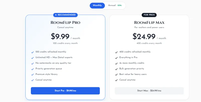 RoomFlip：AI驱动的在线房间设计与虚拟布置工具
