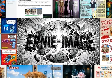 ERNIE-Image：百度文心开源的8B参数单流DiT架构AI文生图工具