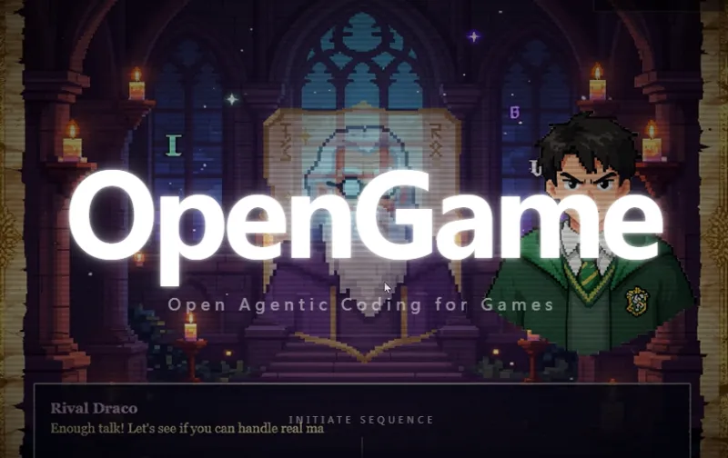 OpenGame：开源游戏智能编码框架，一键提示词生成完整可玩网页游戏