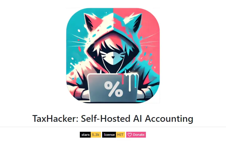 TaxHacker：开源自托管AI会计工具，自动化发票识别与记账管理