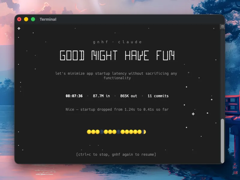 gnhf：AI驱动的Git仓库自动化编排工具，无人值守自动优化代码