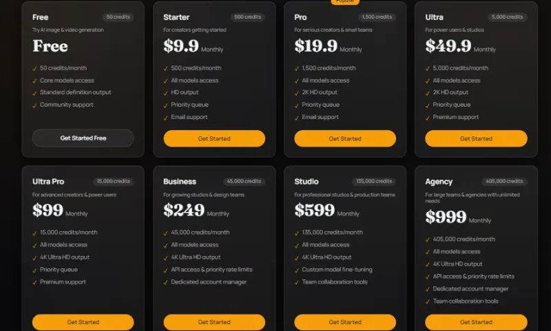 Kairval：聚合20+AI模型的一站式图像视频生成平台，3秒极速出图
